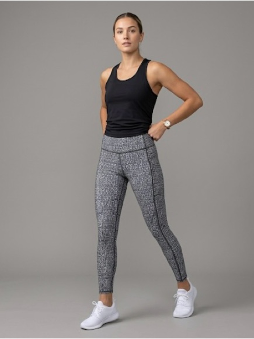 GapFit PowerMove High Rise Ankle Leggings | Size L